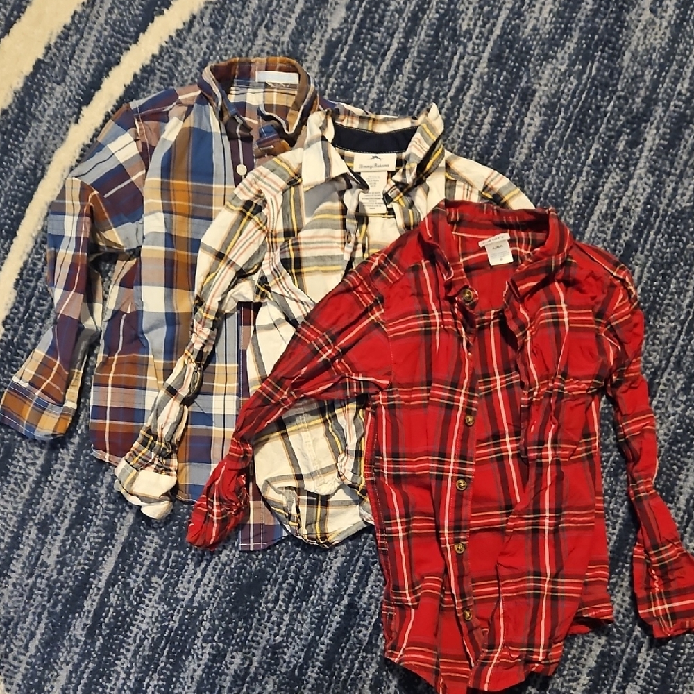 Set/ Lot/ Bundle Boys Button Down Shirts Size Small 5-6